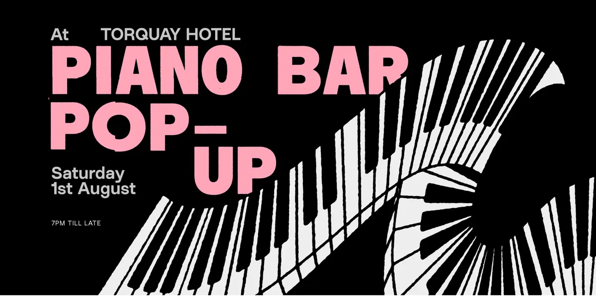 Piano Bar Popup flyer